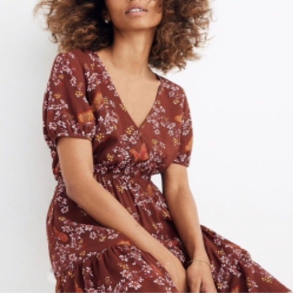 Madewell Dresses & Skirts - MADEWELL Ruffled Wrap Windbox Floral Dress